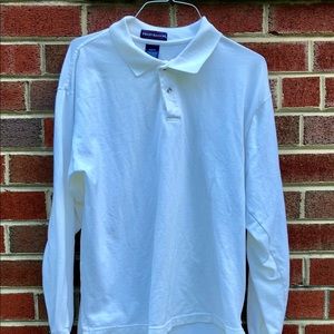 Men’s FRUIT OF THE LOOM White Long Sleeve Shirt XL